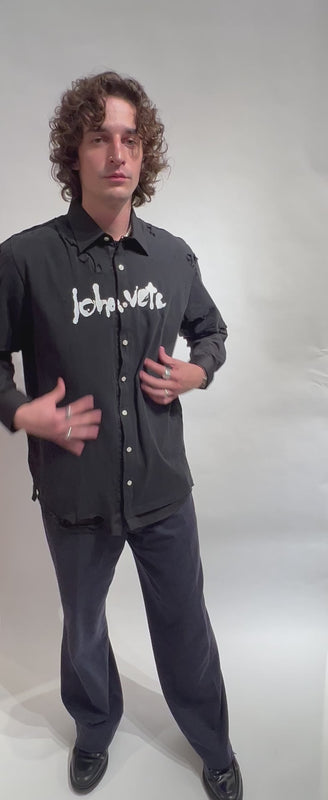MURDERED OUT ZIP UP SHIRT T-SHIRT LVSHRT003MO
